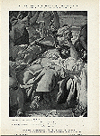 Tsar' Artaksers na piru u Eseiri. Chast' gobelena, ispolnennogo tkachem Kozett v 1739 g.