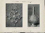 Istoricheskaia vystavka predmetov iskusstva v S.-Peterburge 1904 g. Russkii filigrannyi krest. Serebriannaia fliaga XVII v.