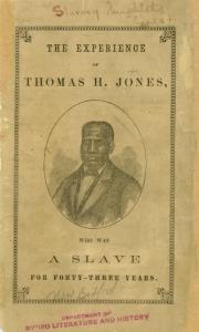 The experience of Thomas H. Jones, 