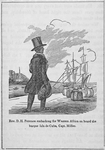 Rev. D. H. Peterson embarking for Western Africa on board the barque Isla de Cuba, Capt. Miller.