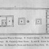 A. Forecastle hatch. B. Forward companion way to steerage. F. Cook's galley. N. Berths. C. Store room. D. Main Hatch. E. After companion way to steerage. M. Captain's state room. L. and K. Aisles leading to Saloon cabin. I. Pantry. J. Mate's room.