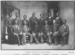 Present Deacons of the church. Page 224.  O. Foster, Edw. Wicks, Wm. Rivers, A. Denslow, G. B. Lewis, H. R. Rahn, H. Green, B. H. Renier, D. B. Gadsden, J. W. Black, L. Holmes, W. H. Royal, M. White.