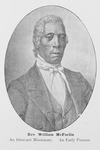 Rev. William McFarlin an itinerant missionary. An early pioneer.