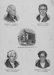 Bishop J. Varrick, No.1, A Founder.  Bishop C. Rush, No.2, A Founder.  Mother Church, in N. Y.  Bishop Wm. Miller, No.3, A Founder.  Bishop G. Galbreath, No.4, A Founder.