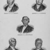 Bishop W. H. Bishop.  Bishop J. J. Clinton.  Bishop G. A. Spywood.  Bishop J. Simmons.  Bishop S. T. Scott.