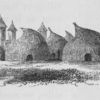 View of dwellings consisting of Thatch-work of a very peculiar shape