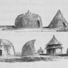 View of dwellings with peculiar shapes]