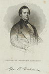 Editor of Graham's Magazine Geo. R. Graham [signature]
