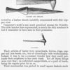 Dagger and Sheath. Hatchet. Square Basket.