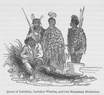Queen of Lattakoo, Lattakoo Warrior, and two Bosjesman Hottentots