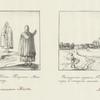 1-Rossiiskie monakhi, kotorye is Pskovo-Pecherskago monastyria vyshli na vstrechu Poslanniku; 2-Belorusskaia derevnia Petshi