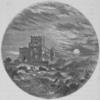 View of a Palace on a moon lit night