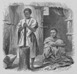 Female churning and male sitting