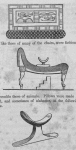 An ottoman or settee, a couch and a neck rest