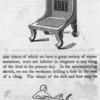 Representation of an Egyptian Chair; Drawing of the workmen drilling a hole in the seat of a chair