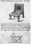 Representation of an Egyptian Chair; Drawing of the workmen drilling a hole in the seat of a chair