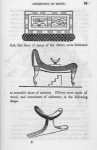 Drawing of an Ottoman; Two drawings of Egyptian couches