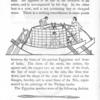 Drawing of two boats moored to the bank of the river by ropes and stakes; Drawing of an Egyptian Needle