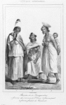 Peuples de la Senegambie 1. Femme des environs de St. Louis, 2. Femme peul, 3. Femme Foulah du Cantorah