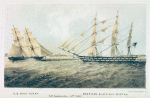 U.S. Brig Perry, American Slave Ship Martha.  "off Ambriz June 6th, 1850."