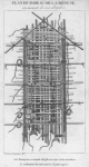 Plan Du Radeau de la Meduse, au moment de son abandon, 150 francais avaient ete places sur cette machine: 15 seulement furent sauves 13 jours a pres.