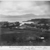 Bay & harbor of Fort-de-France. `Trois Isles,' the birthplace of Josephine, in distance. Avenue of cabbage palms.