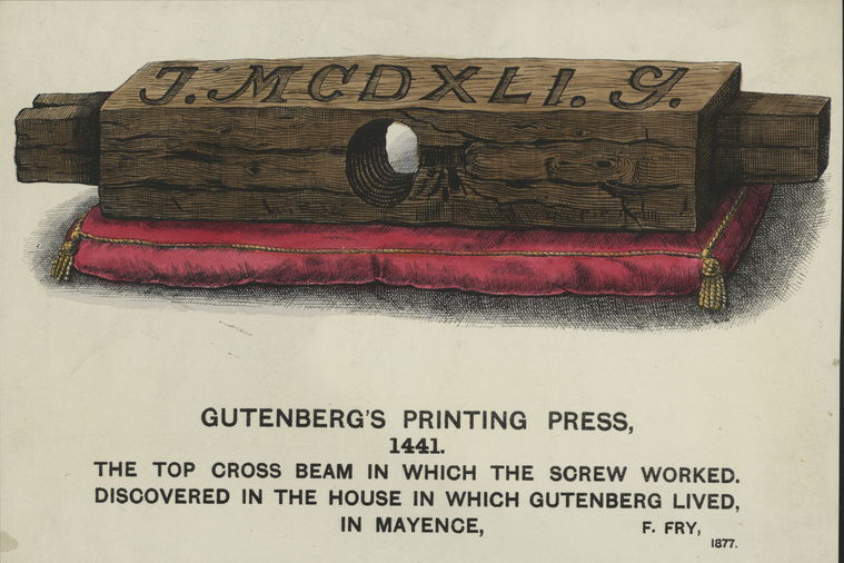 Johann Gutenberg.- Inventions. - NYPL Digital Collections