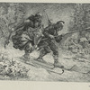 King Hakon being carried by the Norwegians.