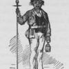 Man with a lantern and a spear