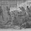Interior of the Engine-House, just before the gate is broken down by the storming party - Col. Washington and his Associates as captives