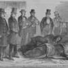 Governor Wise, of Virginia, and District-Attorney Ould examining the wounded prisoners in the presence of the officers and reporters