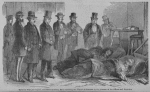 Governor Wise, of Virginia, and District-Attorney Ould examining the wounded prisoners in the presence of the officers and reporters