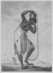 A female negro slave, with a weight chained to her ancle