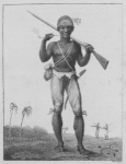 A Coromantyn free negro, or Ranger, armed