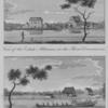 View of the Estate Alkmaar, on the River Commewine.  Representation of a Tent Boat, or Plantation Barge