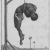 A negro hung alive by the ribs to a gallows