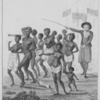 Group of negros, as imported to be sold for slaves