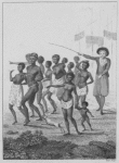Group of negros, as imported to be sold for slaves