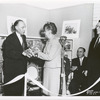 Great Kills Branch Library, 56 Giffords Lane [Anne Hedgman presents key to Mr. Zurmuhlen]