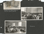 Hunt's Point, A 4B class at the children's entrance at Hunt's Point calling for a book talk; the book talk [backs, and profiles]