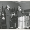 Inwood, Ceremony: Ralph A. Beals (left), Mr. Zurmuhlen, Commissioner of Public Works (right)