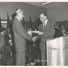 Inwood, Ceremony: Ralph A. Beals (left), Mr. Zurmuhlen, Commissioner of Public Works (right)