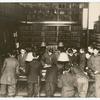 A troop of blind Boy Scouts visiting the Library for the Blind, 42nd Street