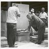 Mosholu cornerstone laying, Albert H. Morgan, Deputy Commissioner, Department of Public Works