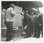 Mosholu cornerstone laying, Newbold Morris, Chairman, Circulation Committee[?], New York Public Library Trustees