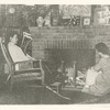 Music Library] Mrs. Edward MacDowell in her home, "Hillcrest" at Peterborough, New Hampshire. The young girl in the picture is May Wills, a pupil of Edward MacDowell. Miss Wills married Frederick Ballard, a playwright, the author of "Believe Me Xantippe," acted by John Barrymore and "Trial by Jury," by Minnie Maddern Fiske. [photograph left by Miss Fiske]