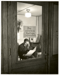 Music Library Phonograph booth, Mortimer Cohen (staff)