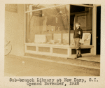 Sub-branch Library at New Dorp, Staten Island, Opened November, 1926" [180 Rose Avenue]