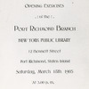 Port Richmond, Opening Program, Front page