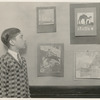Rivington Street, Frank Mione, P.S. 21, with his pictures on exhibit